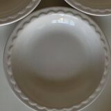Set of 4 Festons soup plates by Pierre Motton Gien 1970