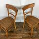 Paire de chaises bistrot troquet Fischel 1950
