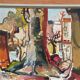 Original Swedish Oil On Panel – Paris (1964) – Olle Blomberg