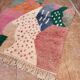 Handmade Azilal Berber rug: Moroccan rug made from sheep wool.