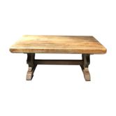 Rustic solid oak coffee table thinned