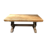 Rustic solid oak coffee table thinned