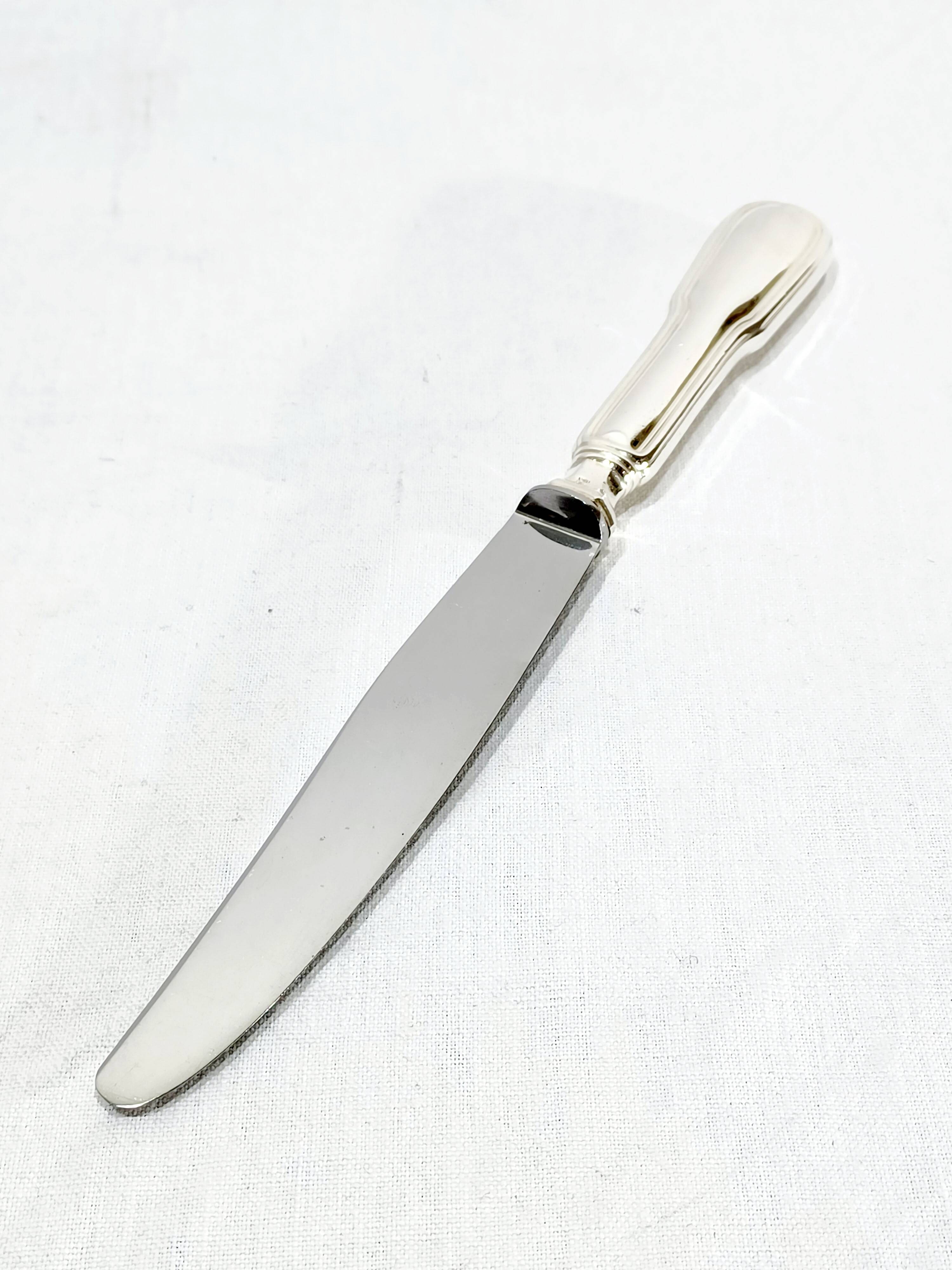 Sfam - 12 silver-plated table knives