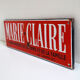 Plaque émaillée ancienne Marie Claire