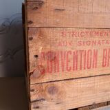 Wooden bottle locker box