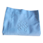 taies d'oreiller anciennes lin & coton - monogramme AG
