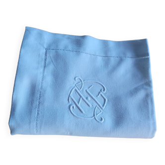 Old linen & cotton pillowcases - AG monogram