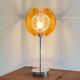 Space Age acrylic table lamp with a nylon wire thread & orange acrylic shade