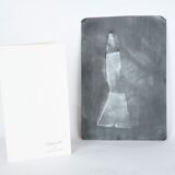 "Waiting" | Jean TOURET (1916-2004). Pressed zinc plate