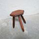 Vintage wooden tripod stool