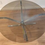 Vintage glass coffee table