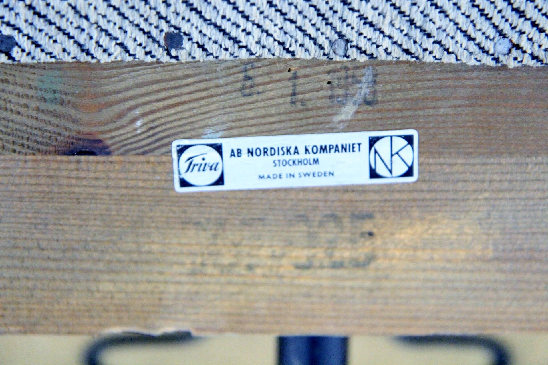 2-seater sofa, Bengt Ruda for NK, Nordiska Kompaniet, Sweden, 1950