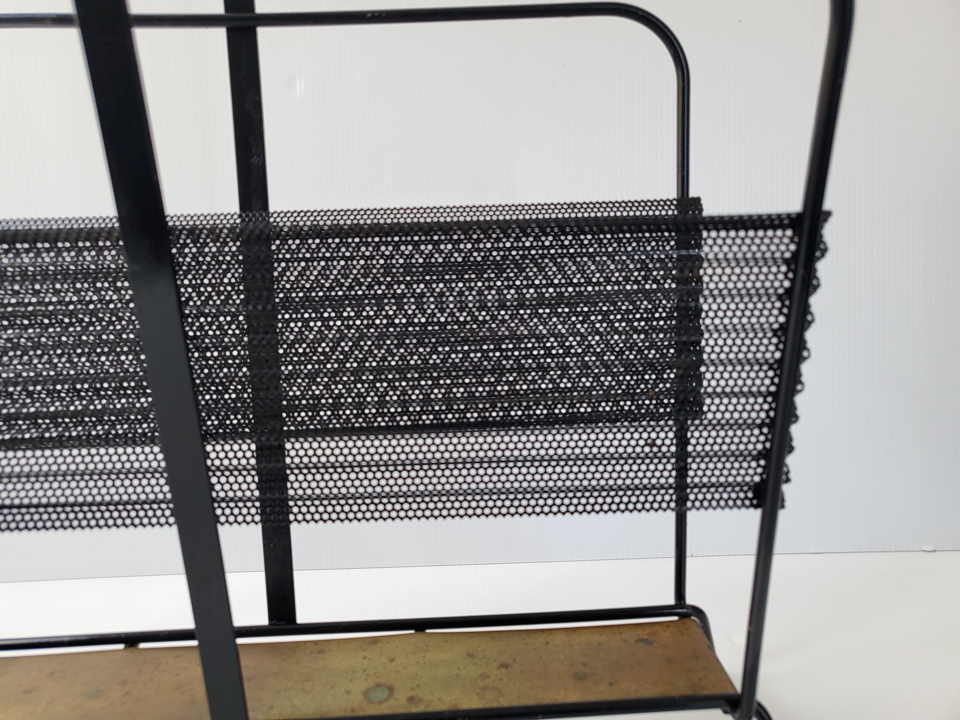 Vintage magazine holders by Mathieu Matégot, model "Harper's", 1950