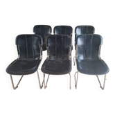 Set of six Cidue chairs