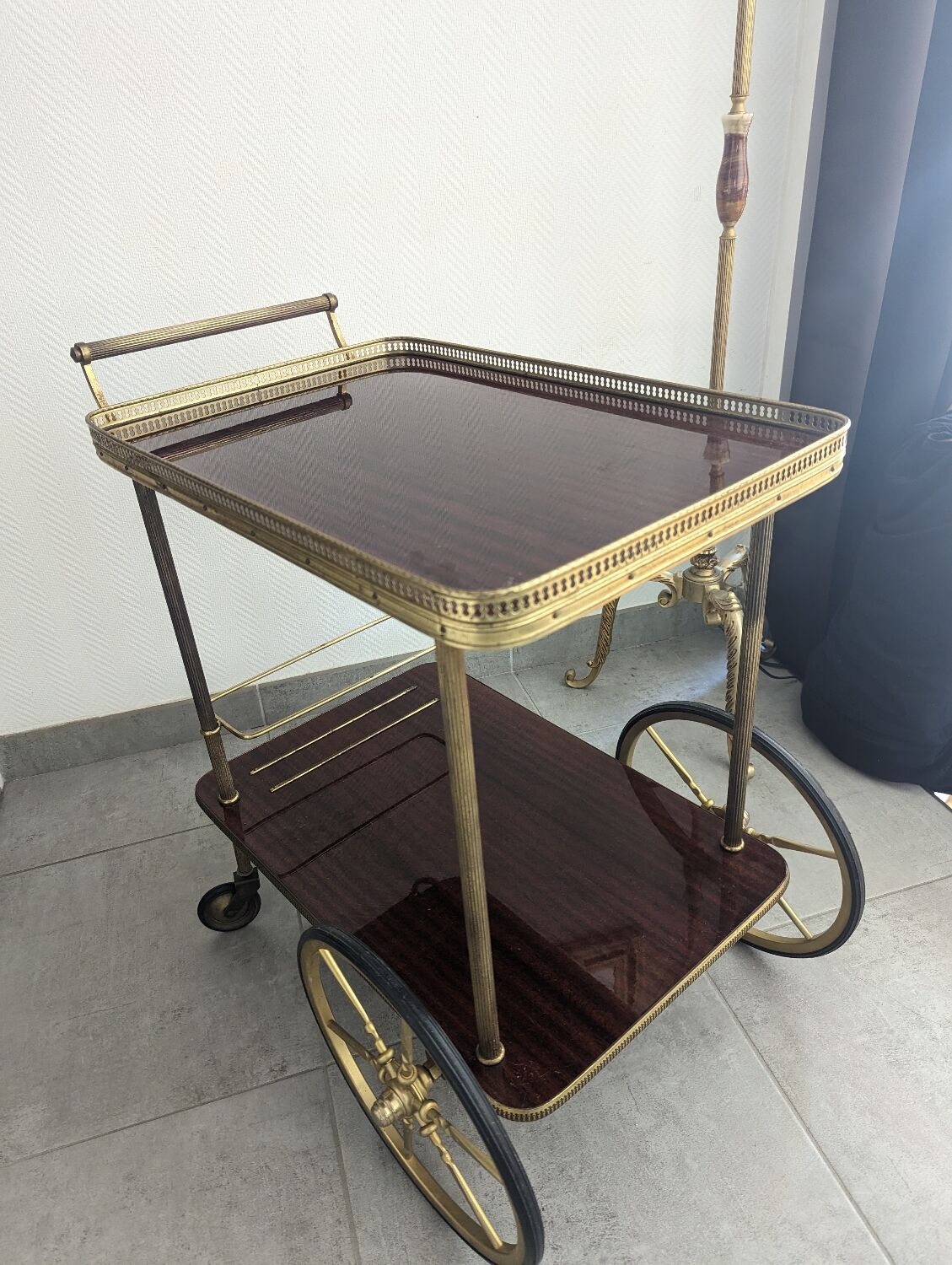 Vintage bar trolley