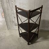 70s rattan corner cabinet
