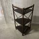 70s rattan corner cabinet