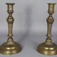 Pair of fluted bronze candlesticks Louis XVI period 27 cm