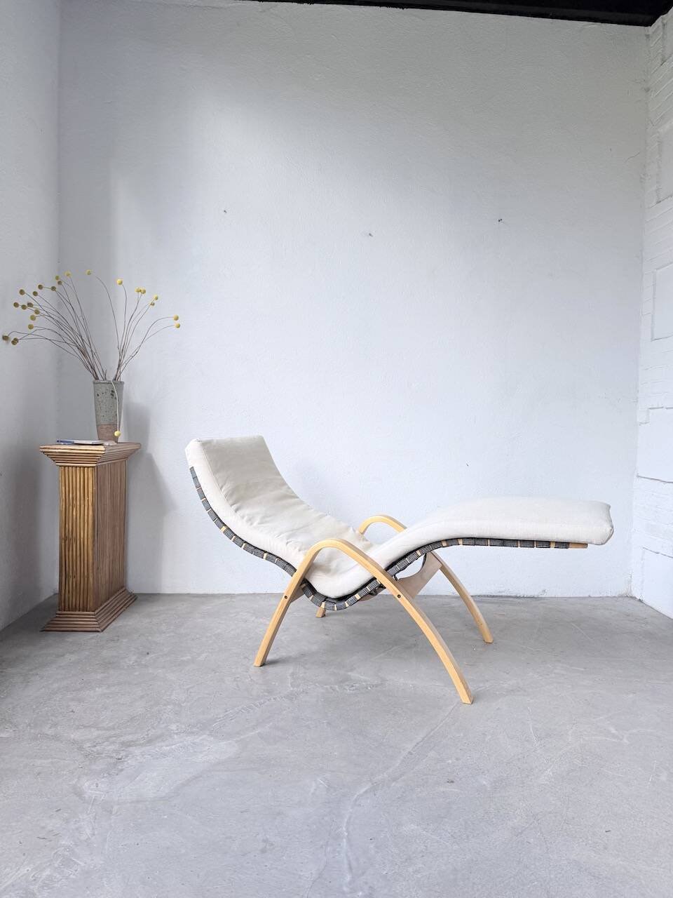 Transat hêtre bois courbé Ikea vintage Kim Samson