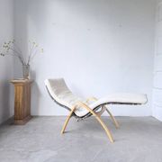Ikea vintage Kim Samson curved beech wood deck chair
