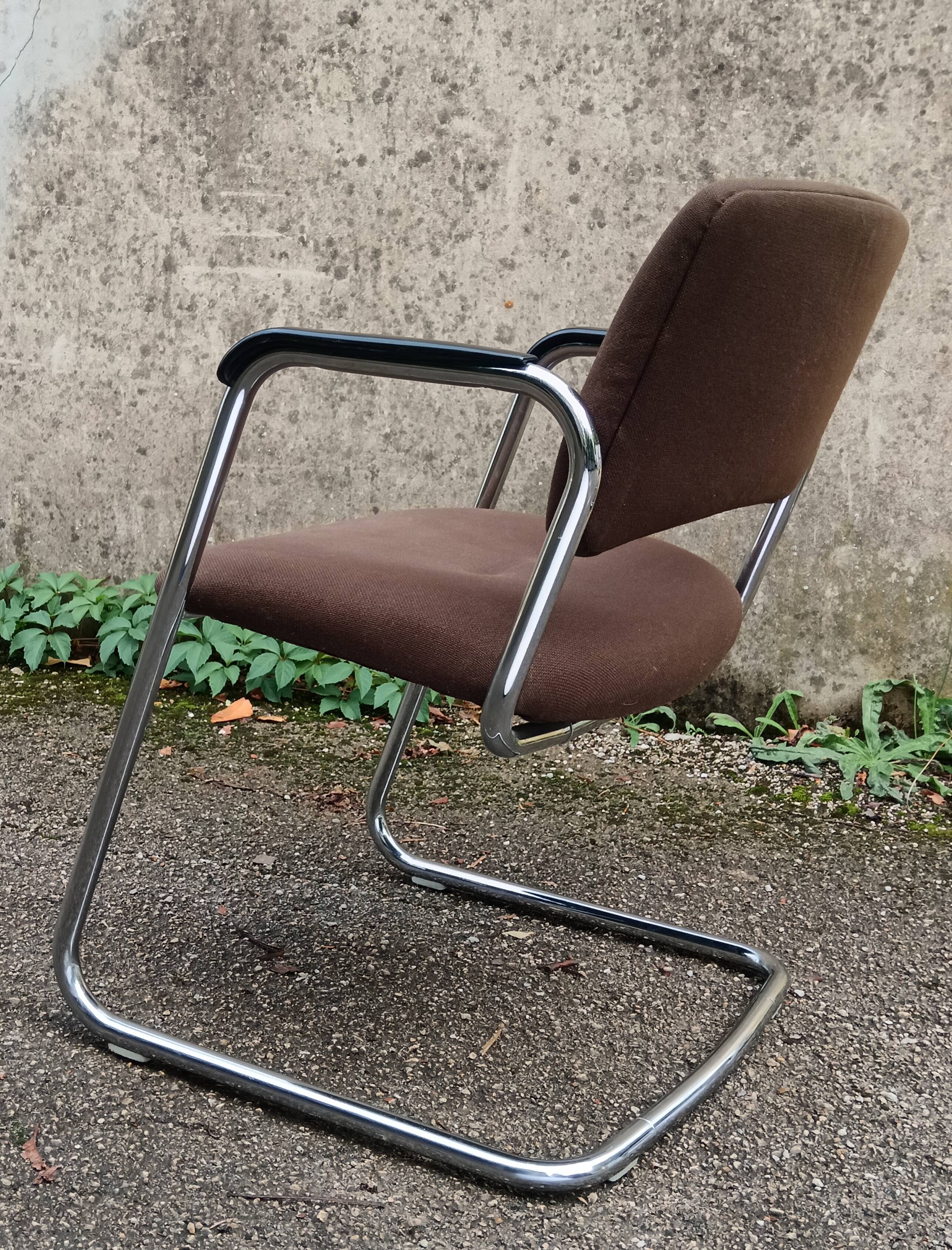Pair of Strafor cantilever armchairs