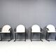 Postmodern dining chairs, 1980s