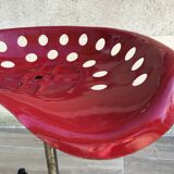 Vintage high stool sitting tractor