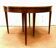 Headband table with six feet Blond mahogany XX century