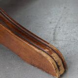 Red Cowhide Leather Chesterfield Office Chair in English Style