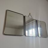 Vintage barber triptych mirror