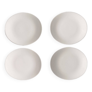 Lot de 4 assiettes ovales