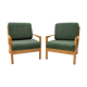 A pair of mid century Scandinavian style armchairs, 1970´s