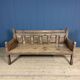 Grand banc en bois antique espagnol du 19ème siècle