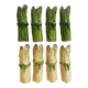 Set of 8 ceramic asparagus knife holders