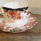 English porcelain cup and saucer