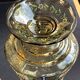 Amber crystal enamel and gilded liquor service