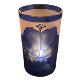 Vase en pâte de verre « hibiscus »