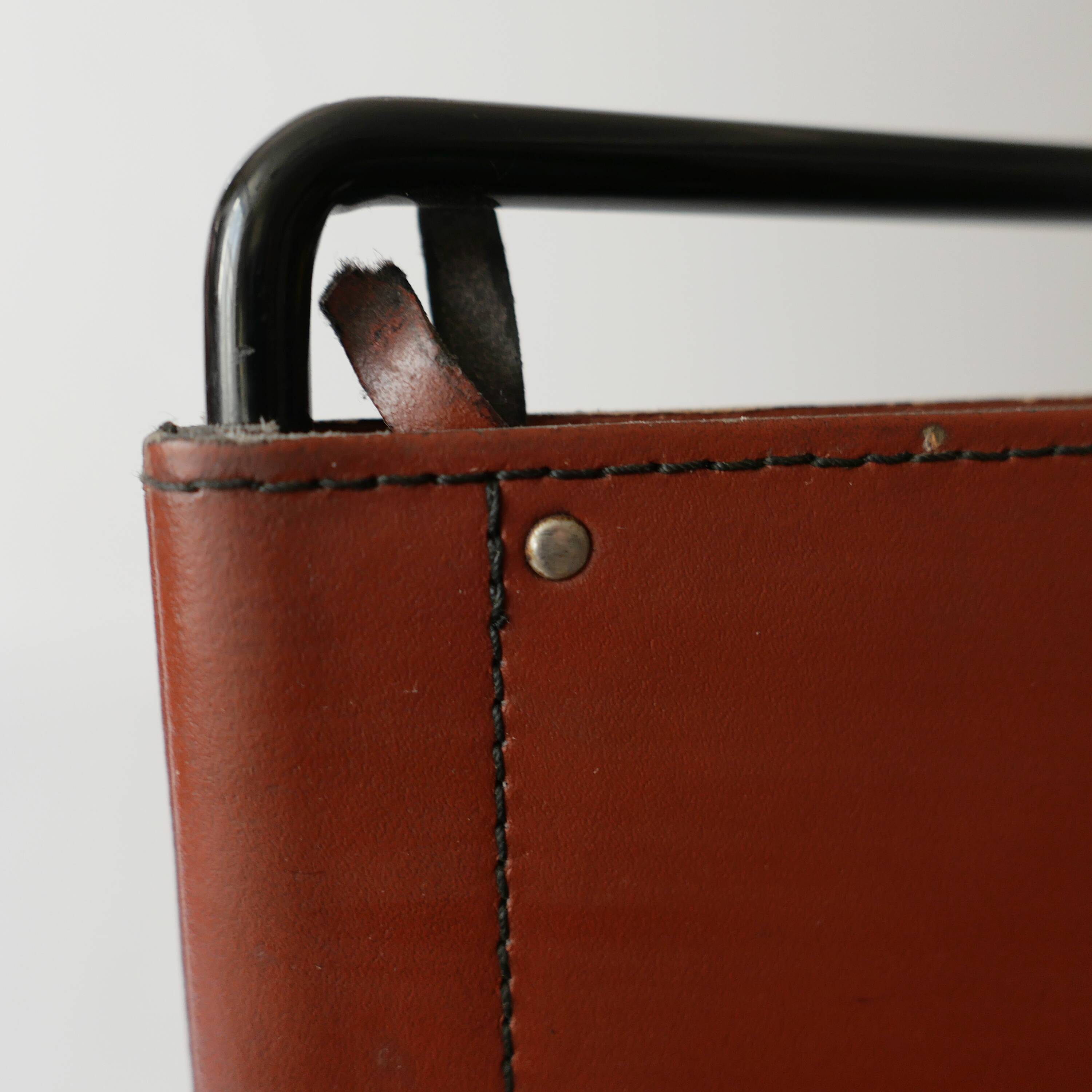 Stacking Chairs by Giandomenico Belotti for Alias, 1980s in leather