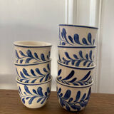 Set of 7 ceramic candle holders