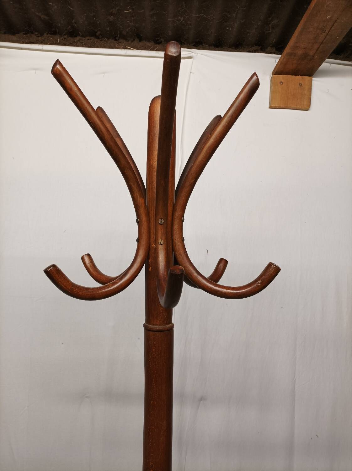 Vintage wooden coat rack