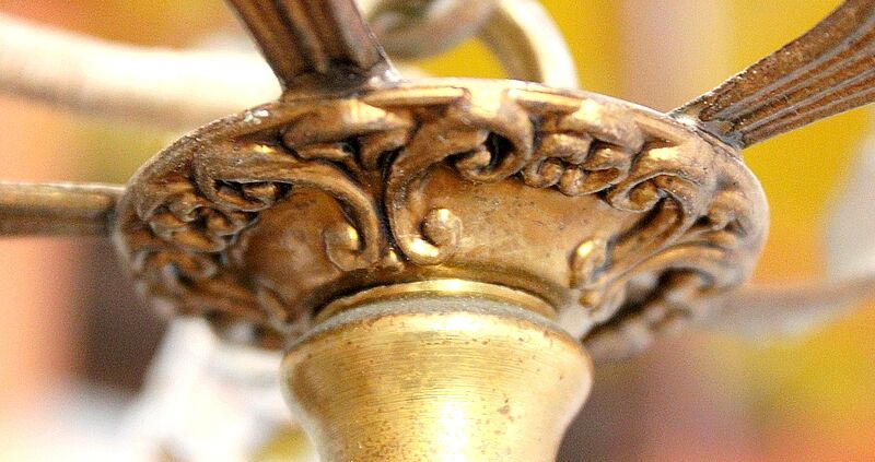 Crystal chandelier mid 20th