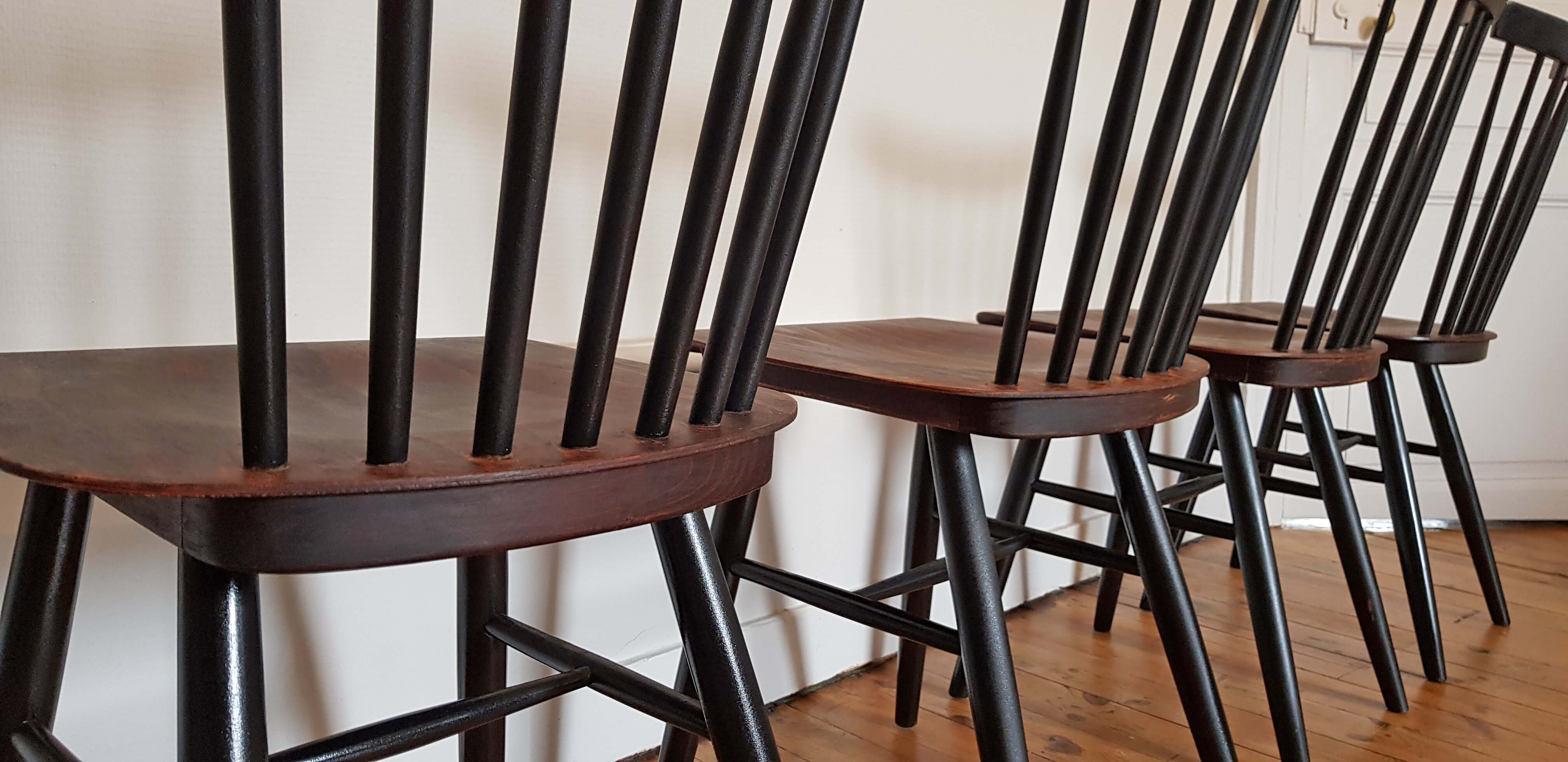 4 chairs vintage Thonet 60s