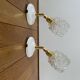 Paire d’appliques murales avec globes vintage en verre