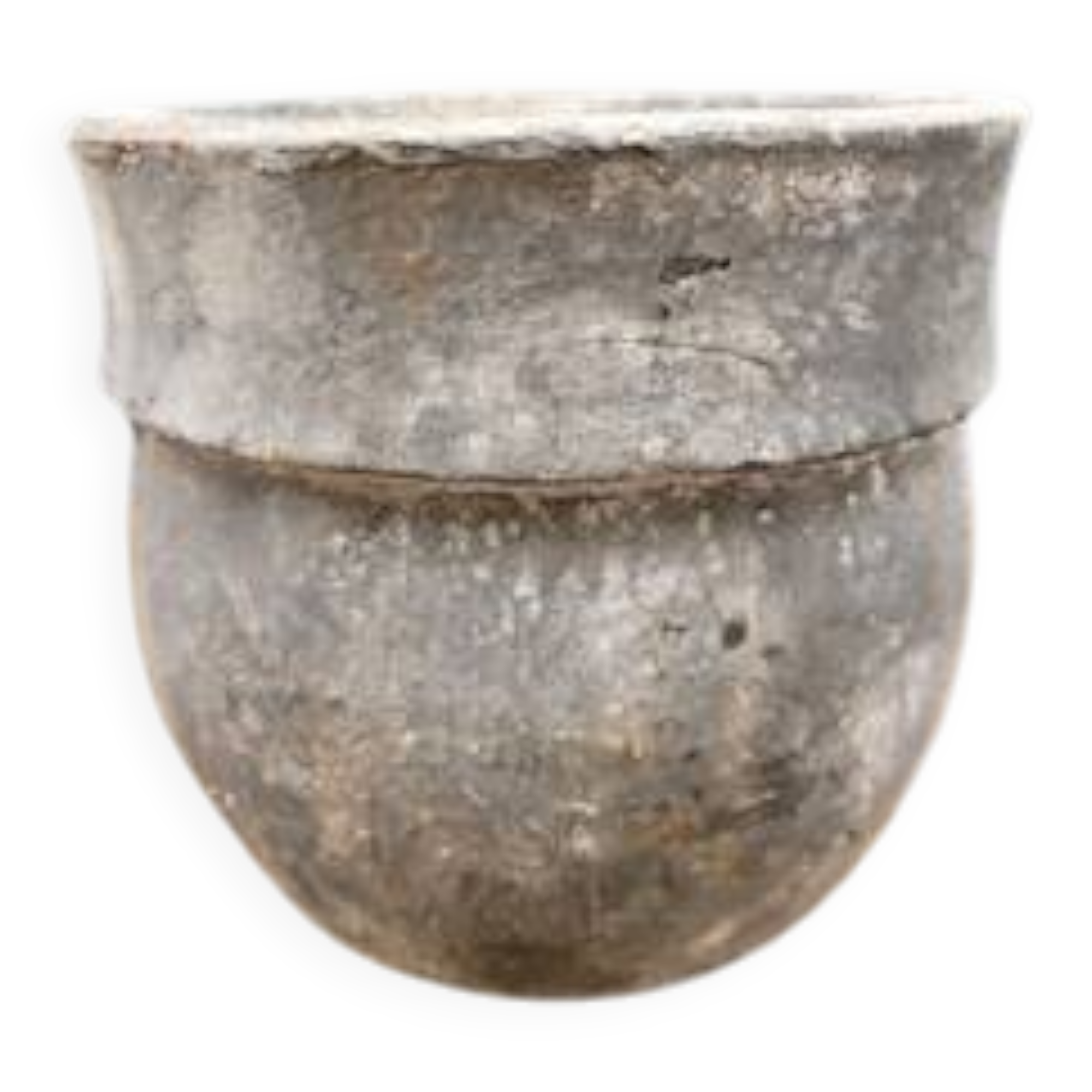 Cast iron flower pot grey planter