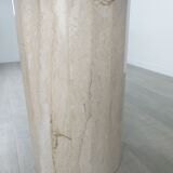 Travertine dining table design Jean-Charles Roche Bobois vintage 70s