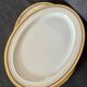 Set of 2 oval shrimp dishes in Limoges porcelain "Blue de F"