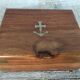 Box wood, anchor brass marquetry