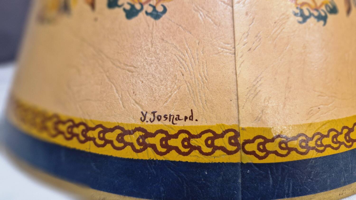 Lampshade signed Y. Josnard