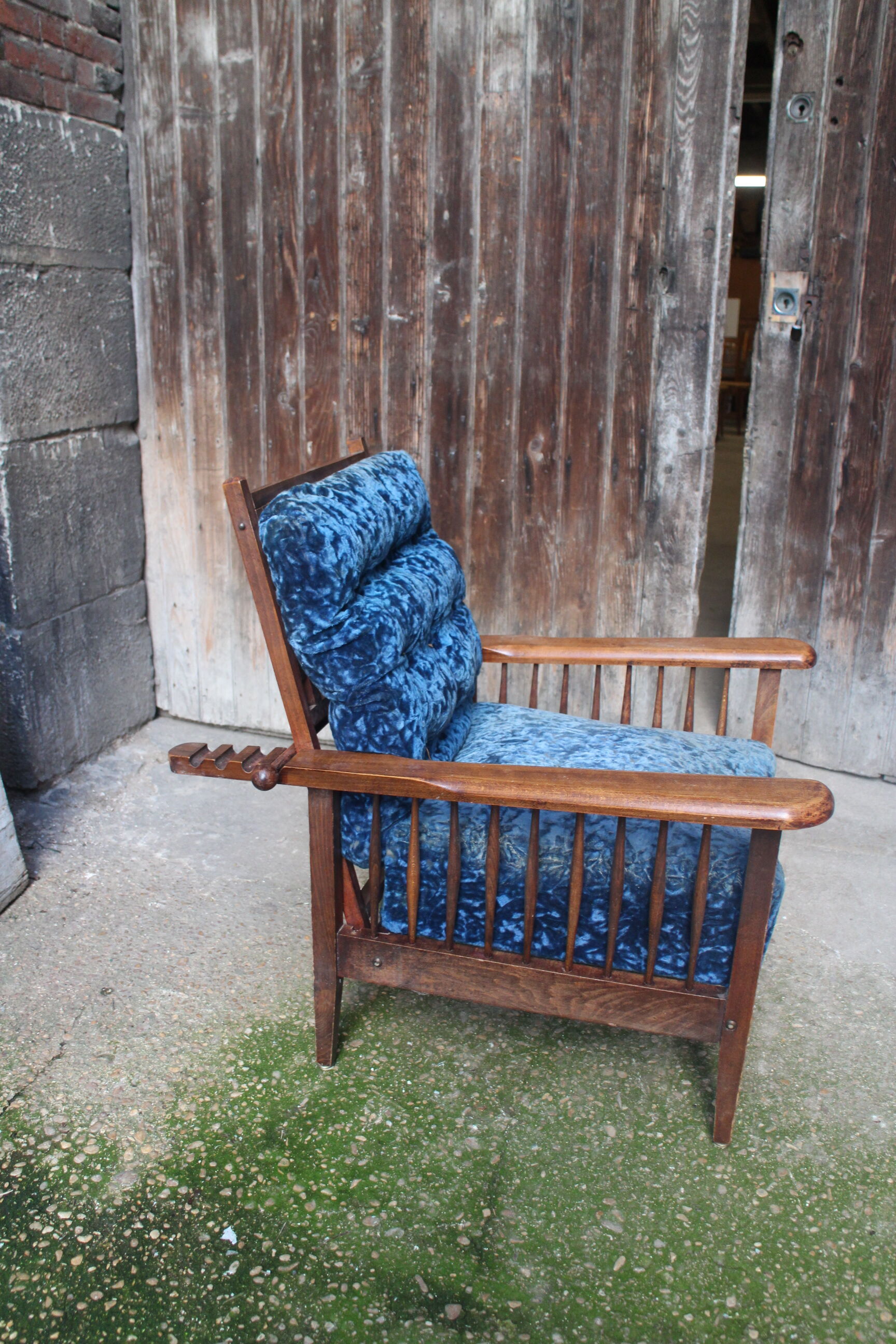 Morris "Potacol" armchair and footrest
