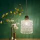 Vintage transparent glass suspension globe